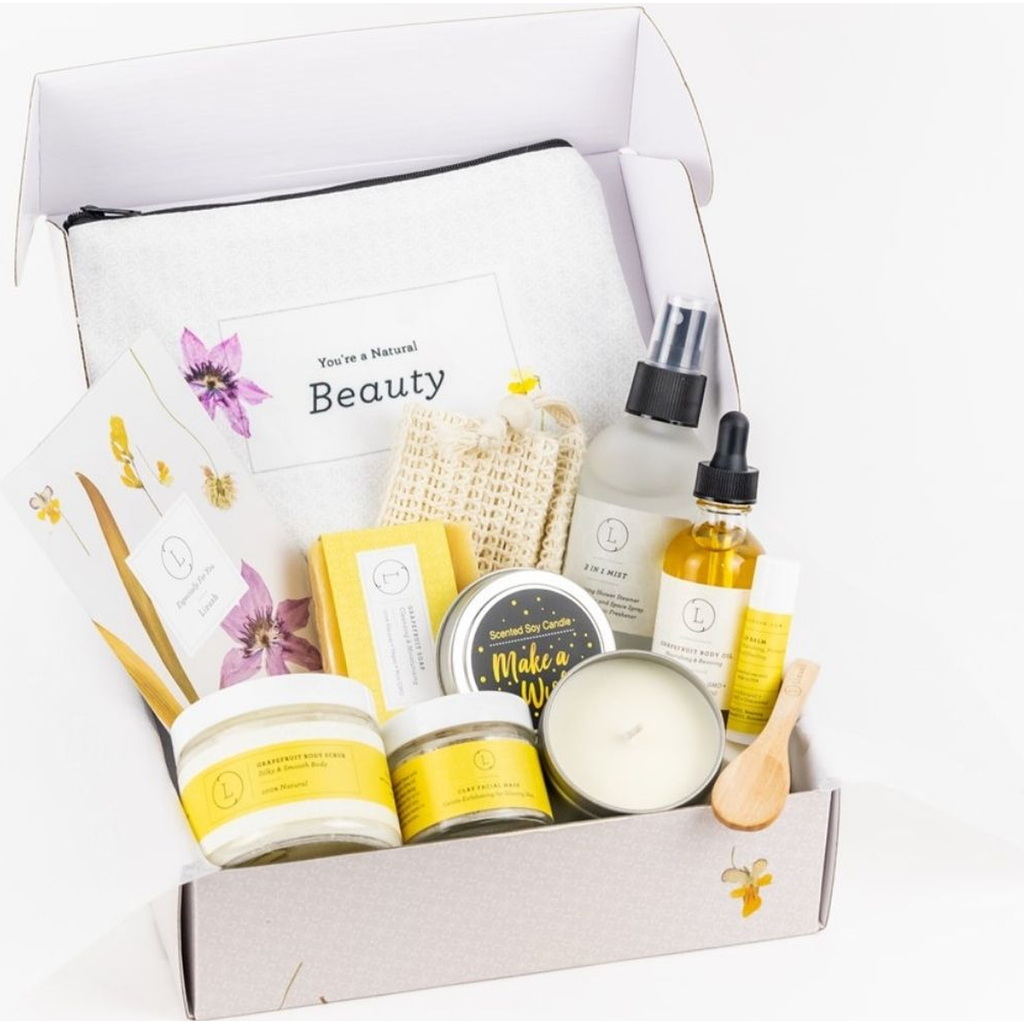 Lizush Citrus Handmade Natural Bath And Body Gift Box In Assorted