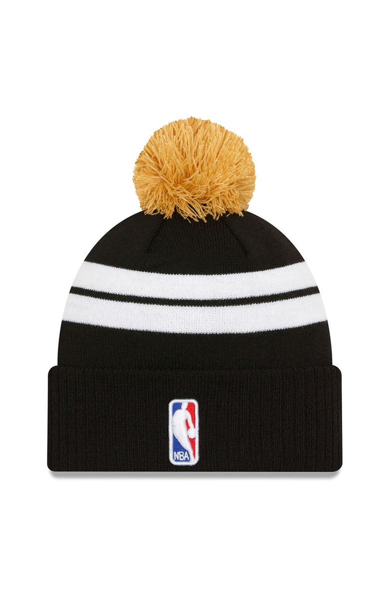 New Era Men's New Era Black Memphis Grizzlies 2023/24 City Edition Cuffed Pom Knit Hat, Alternate, color,