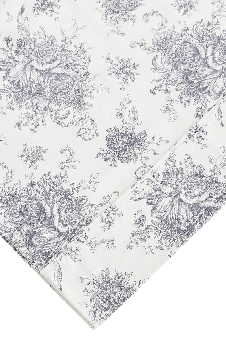 MELANGE HOME Petit Toile Flannel Sheet Set, Alternate, color, Grey