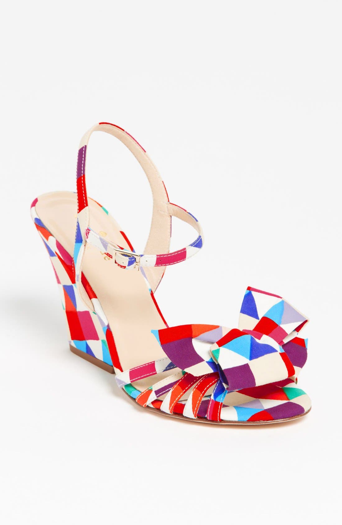 'salem' wedge sandal, Main, color, MULTI TRIANGLE PRINT