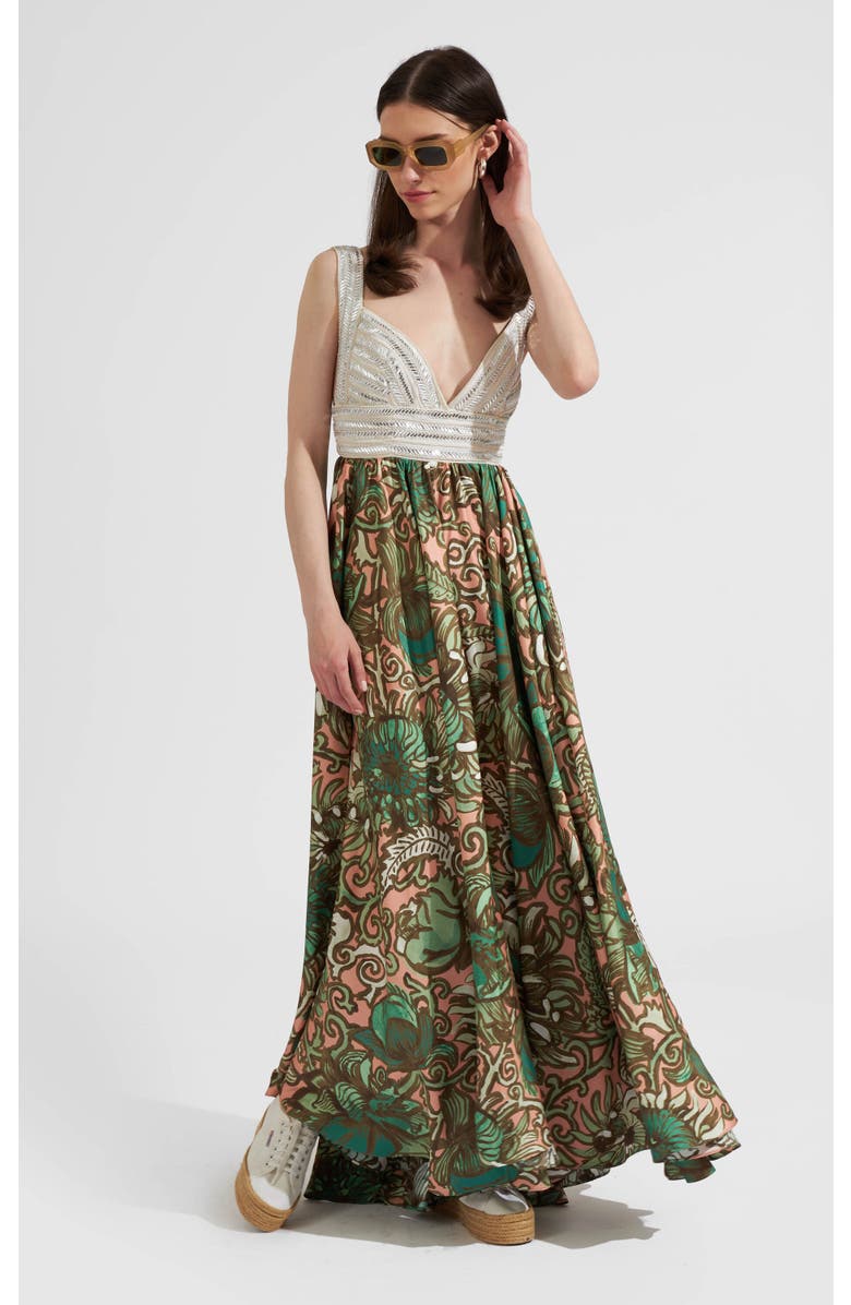 La DoubleJ Vavavoom Dress Anemone Pink Olive, Main, color, Anemone Pink Olive