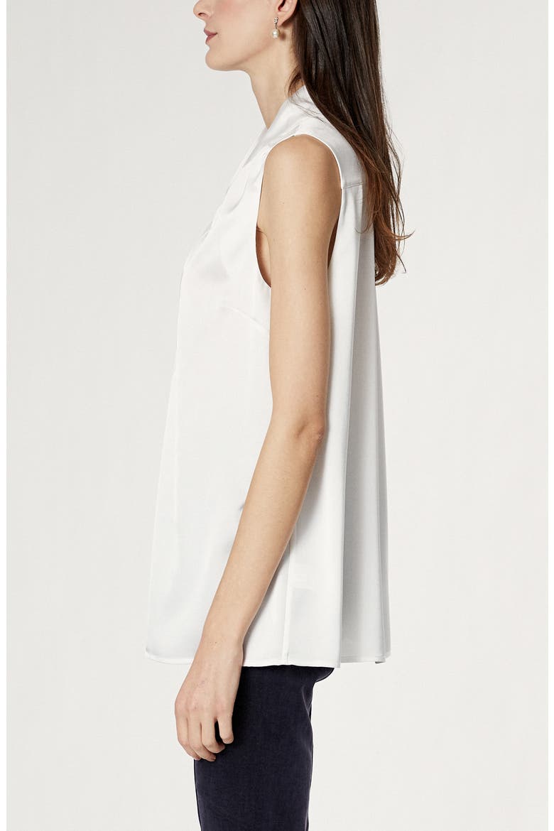 Clementine Sleeveless Maternity Blouse, Alternate, color, SATIN WHITE