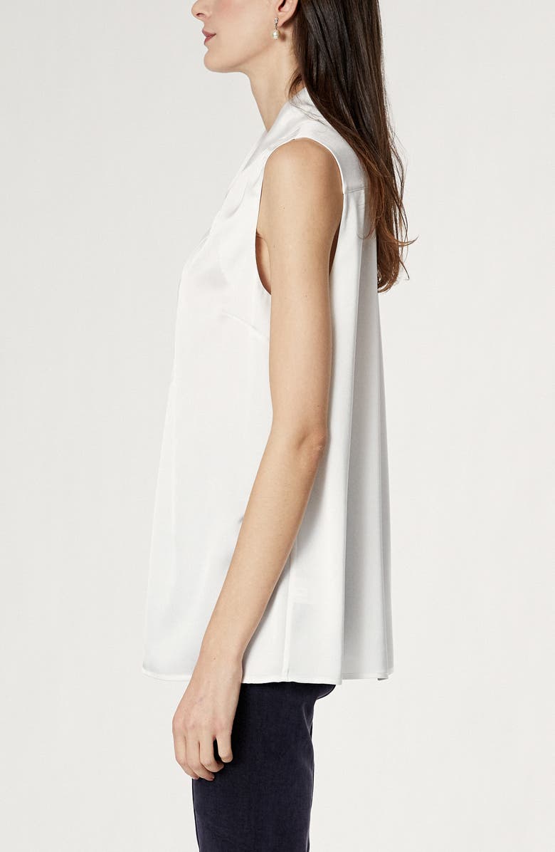 Emilia George Clementine Sleeveless Maternity Blouse, Alternate, color, Satin White