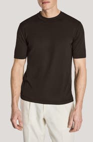 Jack Victor Wellington Cotton & Silk Crewneck T-Shirt