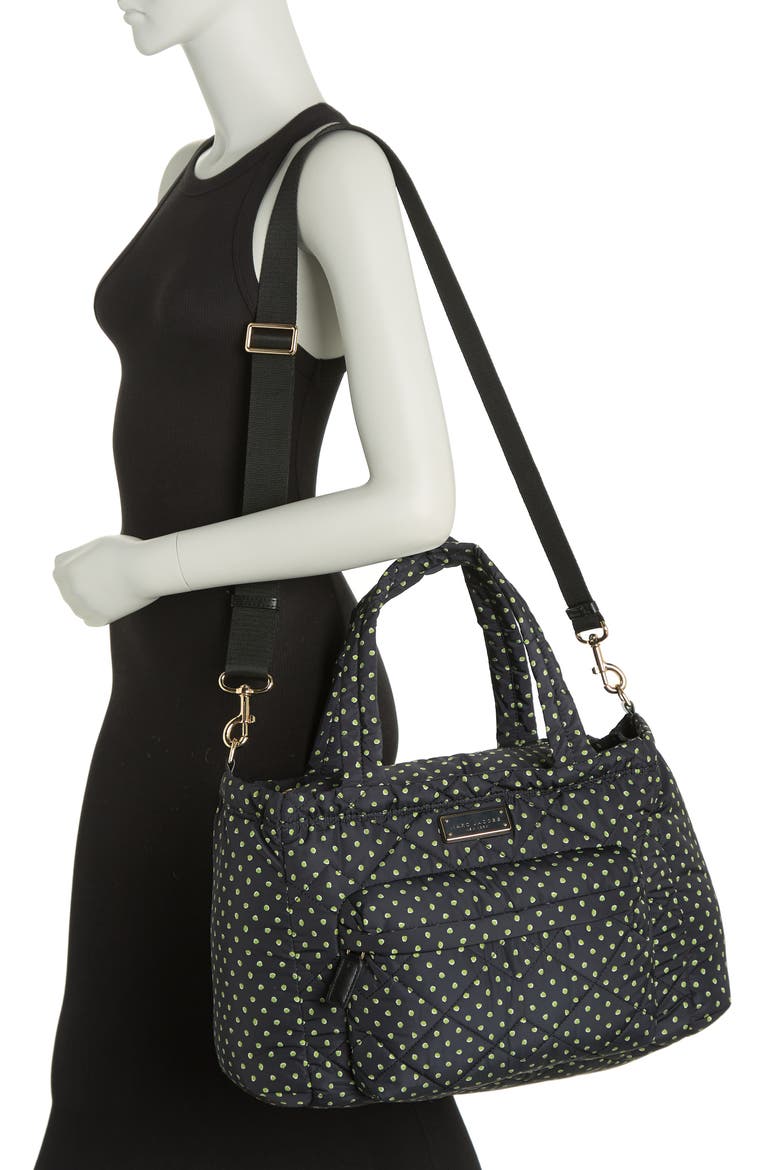 Dot Print Diaper Bag, Alternate, color, PERIDOT DOTS