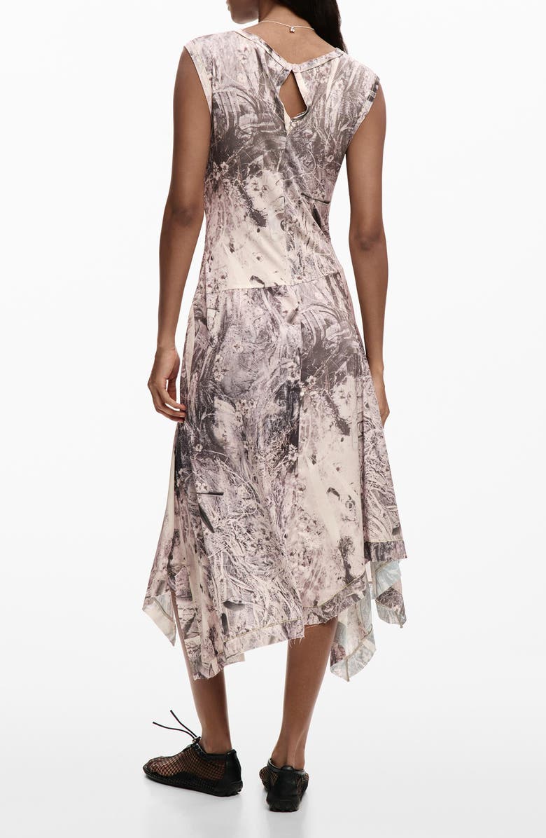 Desigual Sleeveless Midi Dress, Alternate, color, Gray