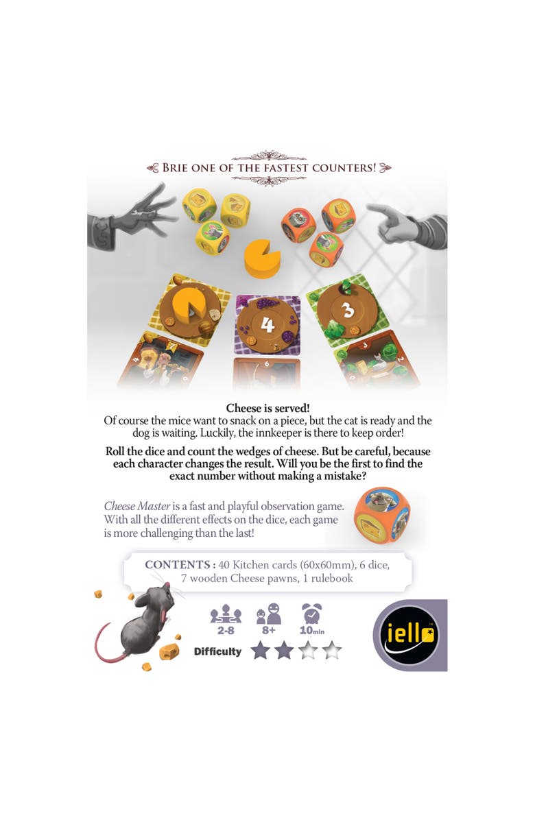 IELLO Cheese Master The Game Of Musical Cheese, 2 8 Players, Alternate, color, 