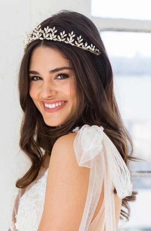 Acacia Swarovski Crystal & Pearl Crown Comb (Nordstrom Exclusive)