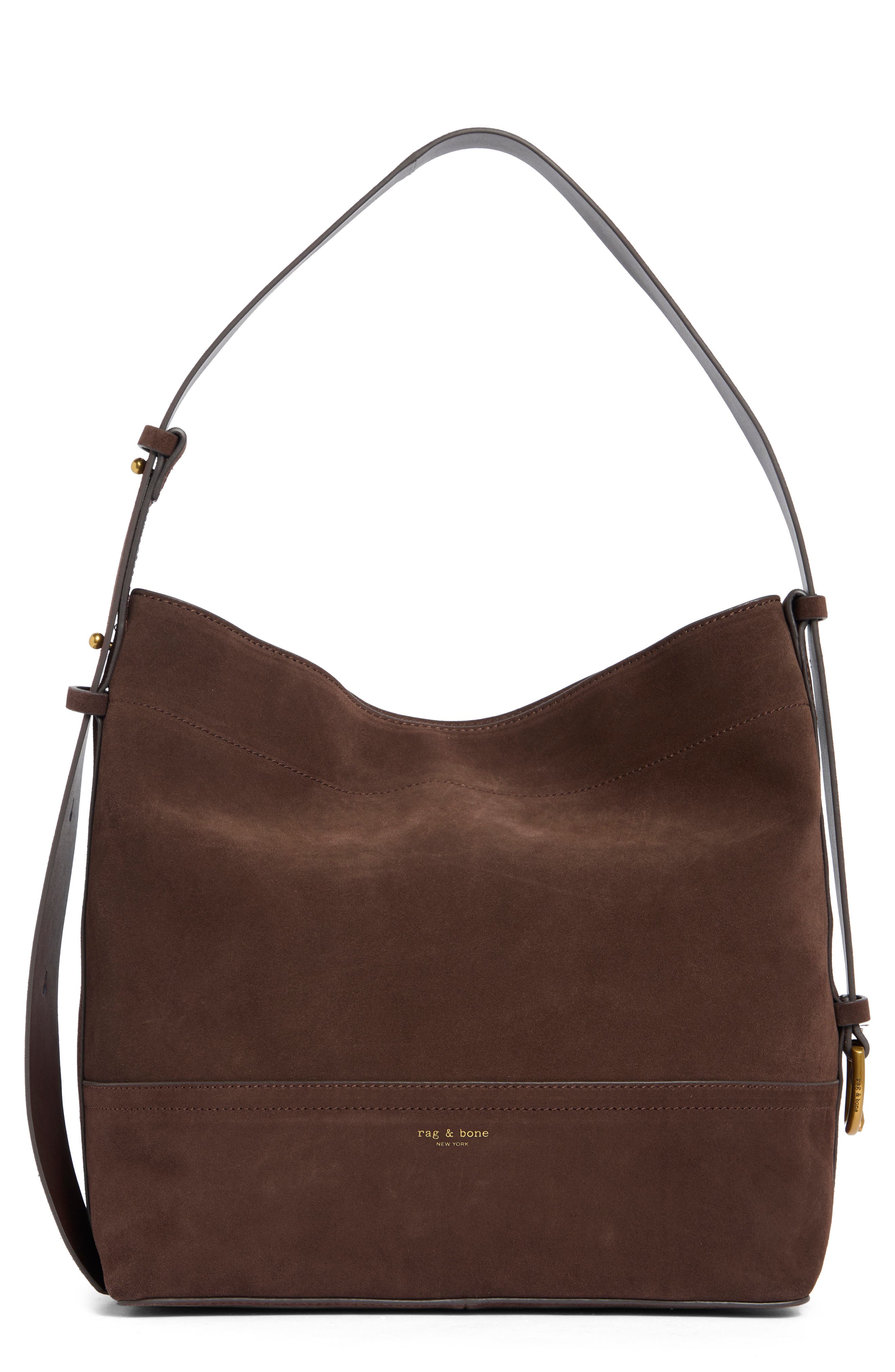 rag & bone Clinton Bucket Bag, Main, color, Chocolate