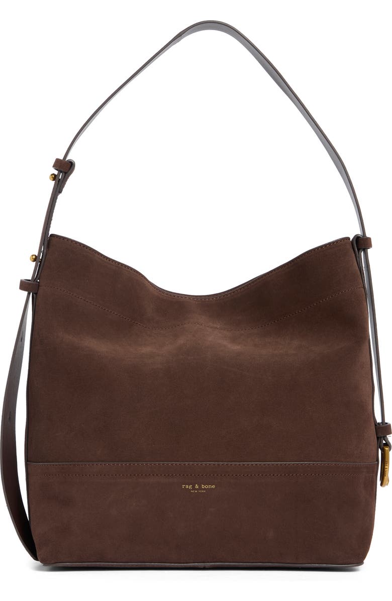rag & bone Clinton Bucket Bag, Main, color, Chocolate