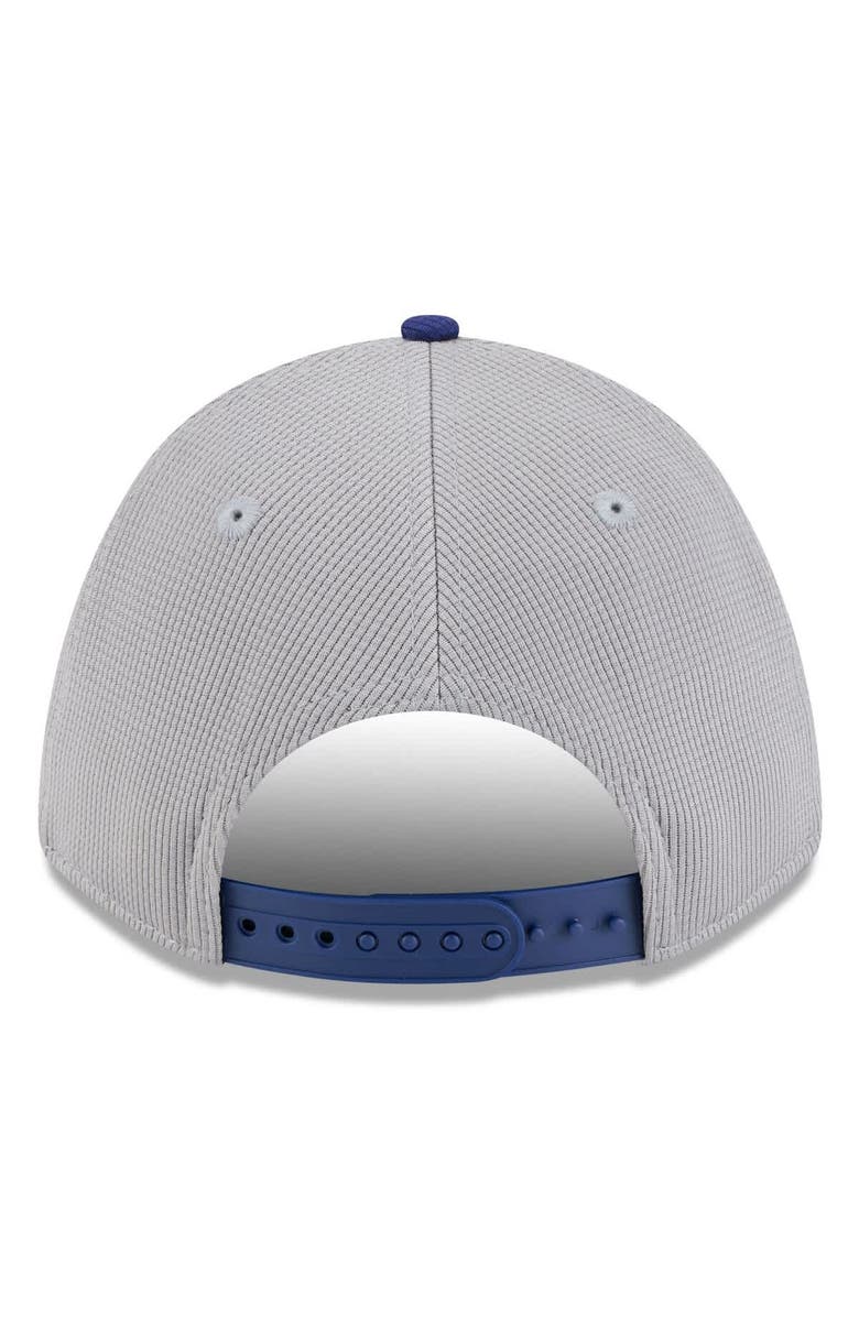 New Era Men's New Era Gray/Royal Los Angeles Dodgers 2025 Batting Practice 9FORTY M-Crown Adjustable Hat, Alternate, color, Gray