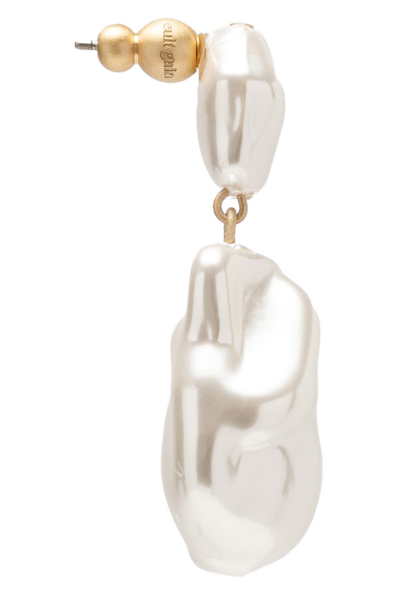 Majorie Imitation Pearl Drop Earrings, Alternate, color, PEARL