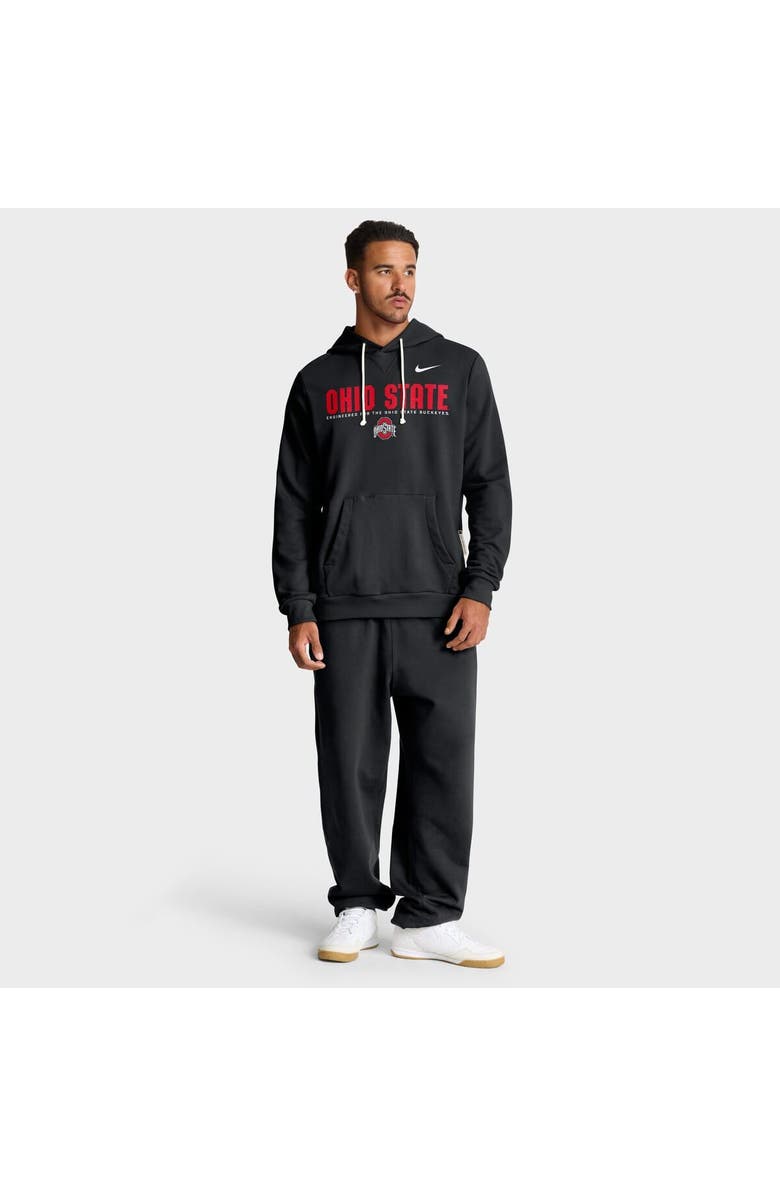 Nike Men's Nike Black Ohio State Buckeyes 2025 Sideline Standard Issue Dri-FIT Hoodie, Alternate, color, Black