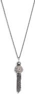 Kenneth Jay Lane Pavé Tassel Pendant Necklace
