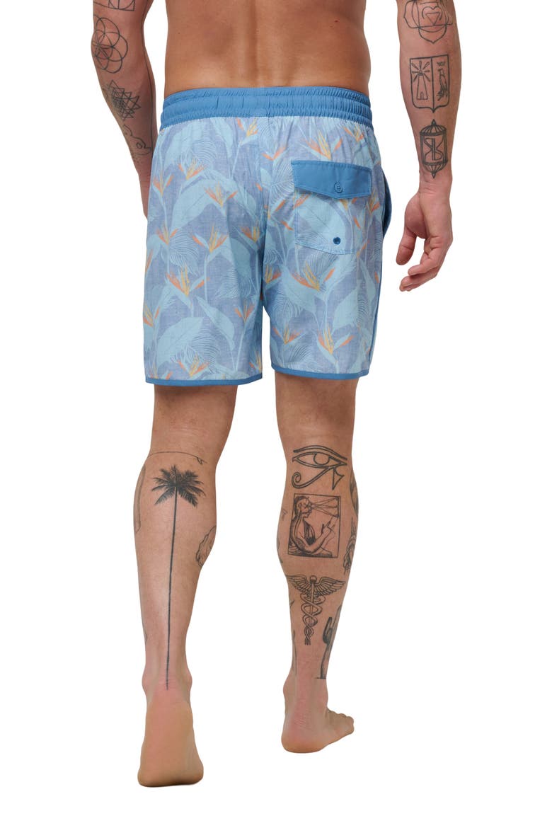 Lava Tunnels Swim Trunks, Alternate, color, HEATHER QUIET HARBOR