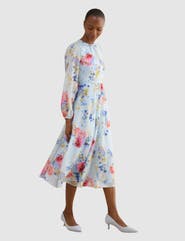 HOBBS LONDON Constance Floral Midi Dress