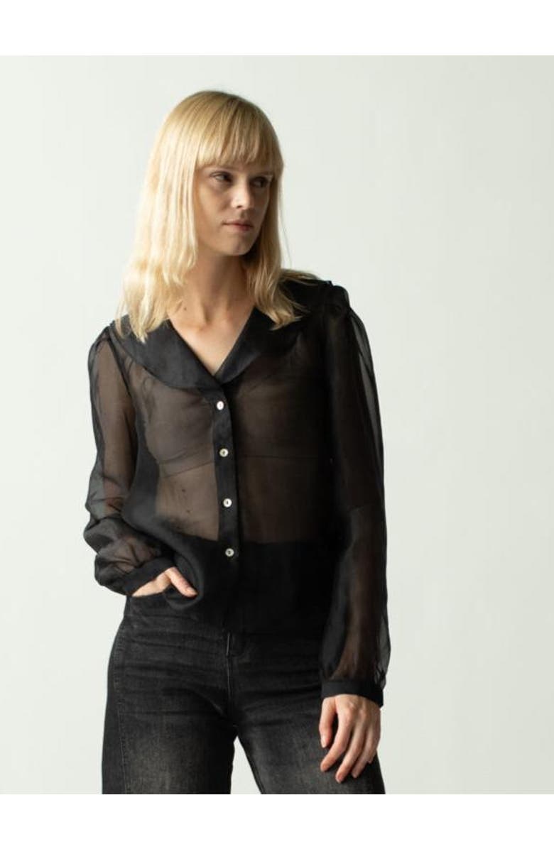 Lingua Franca Long Sleeve Odette Top, Alternate, color, 