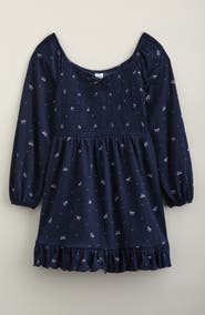 Treasure & Bond Kids' Ruffle Hem Smocked Dress