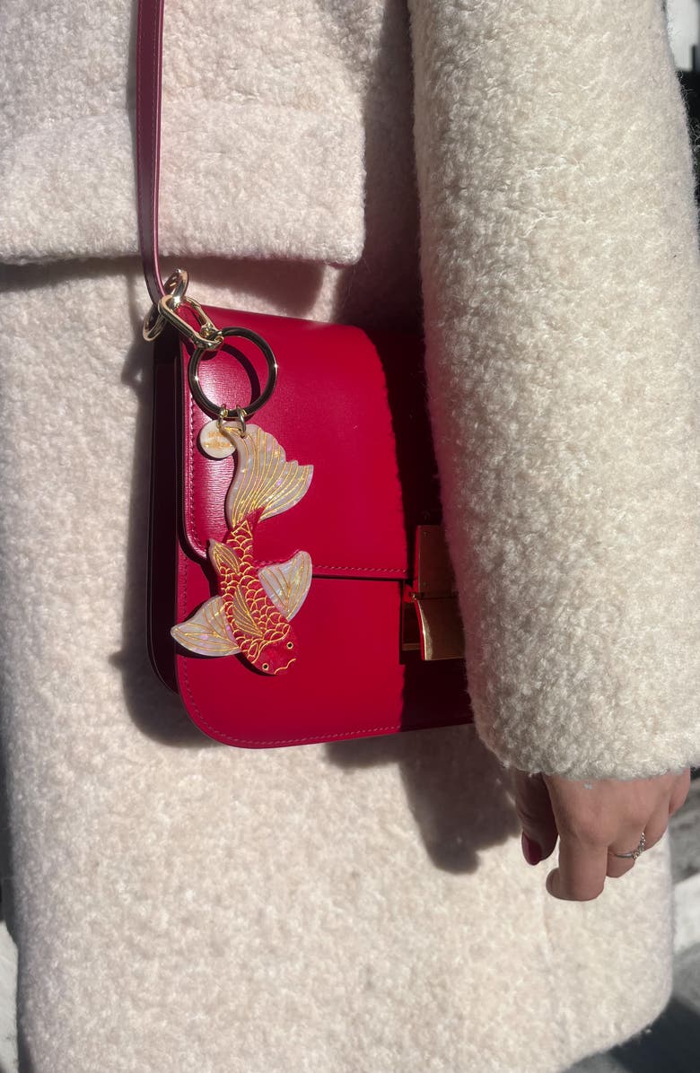 Solar Eclipse Koi Fish Key Chain, Alternate, color, 