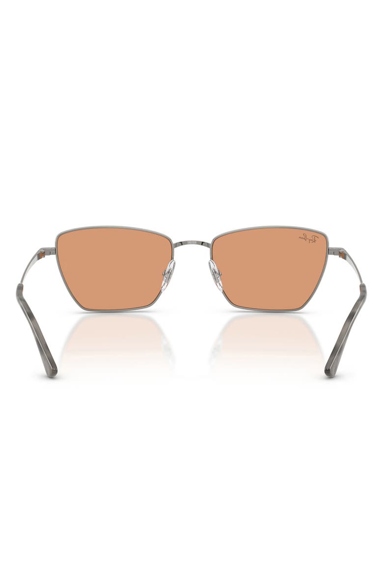 Ray-Ban 53mm Cat Eye Sunglasses, Alternate, color, Gunmetal / Orange