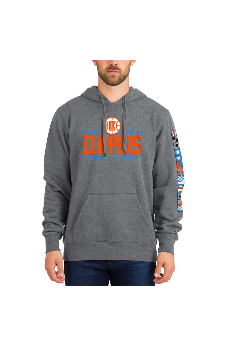 New Era Men's New Era Gray LA Clippers 2021/22 City Edition Pullover Hoodie, Alternate, color, 