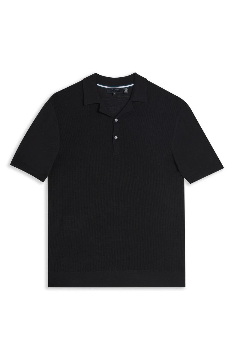 Ted Baker London Adio Textured Knit Polo, Alternate, color, 