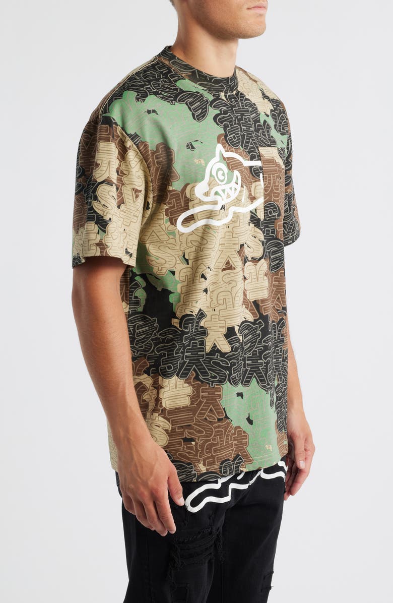 ICECREAM Count 'Em Oversize Graphic T-Shirt, Alternate, color, Camo