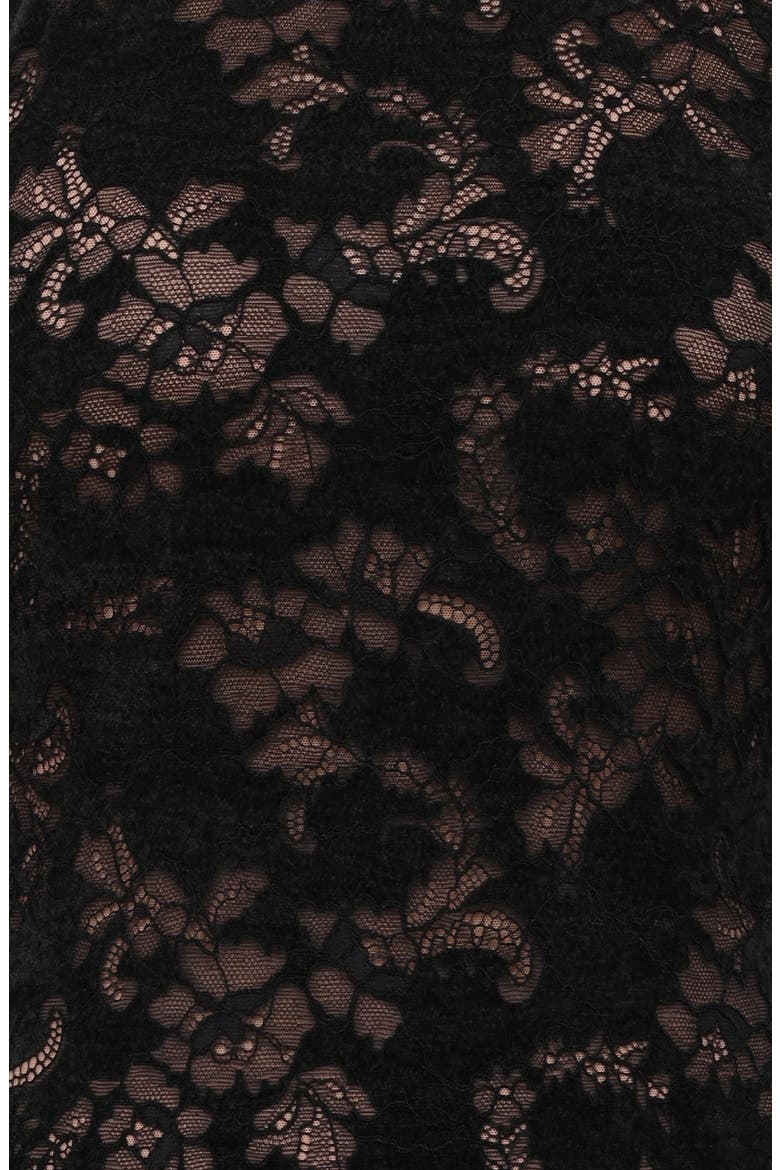 Natalya Lace Halter Body-Con Minidress, Alternate, color, BLACK