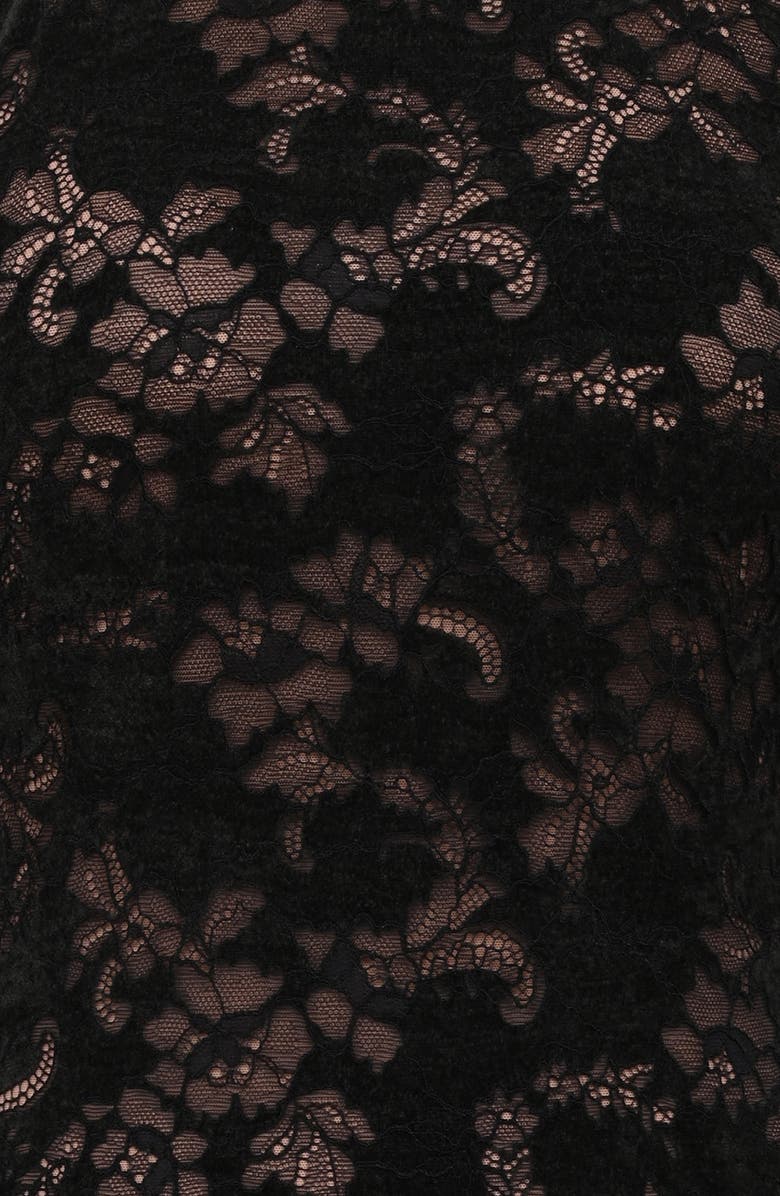 HOUSE OF CB Natalya Lace Halter Body-Con Minidress, Alternate, color, Black