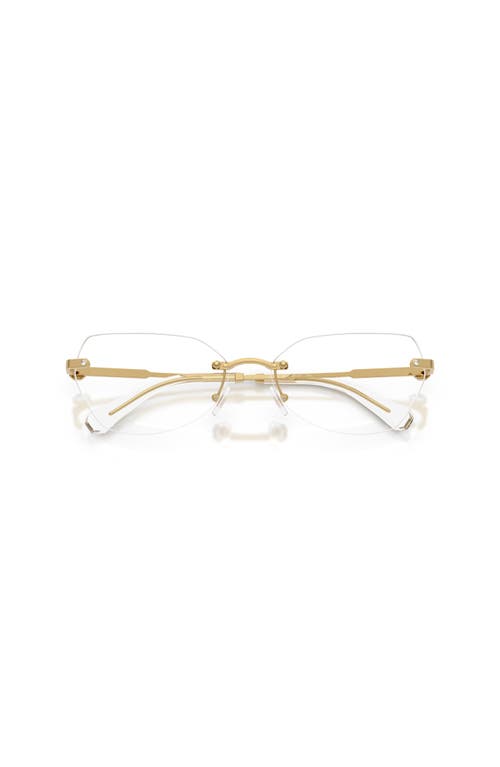 Swarovski 58mm Irregular Optical Glasses In Gold