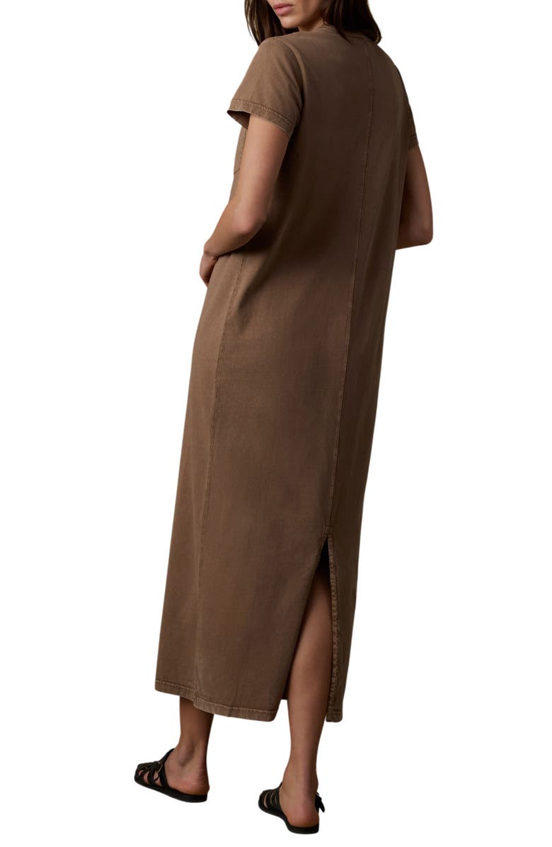 Faherty Organic Cotton Blend T-Shirt Maxi Dress, Alternate, color, Alpine Brown