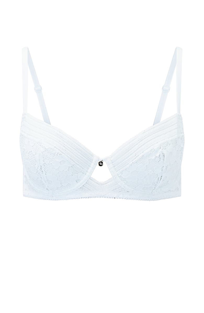 Adore Me Nolie Unlined Demi Bra, Alternate, color, White