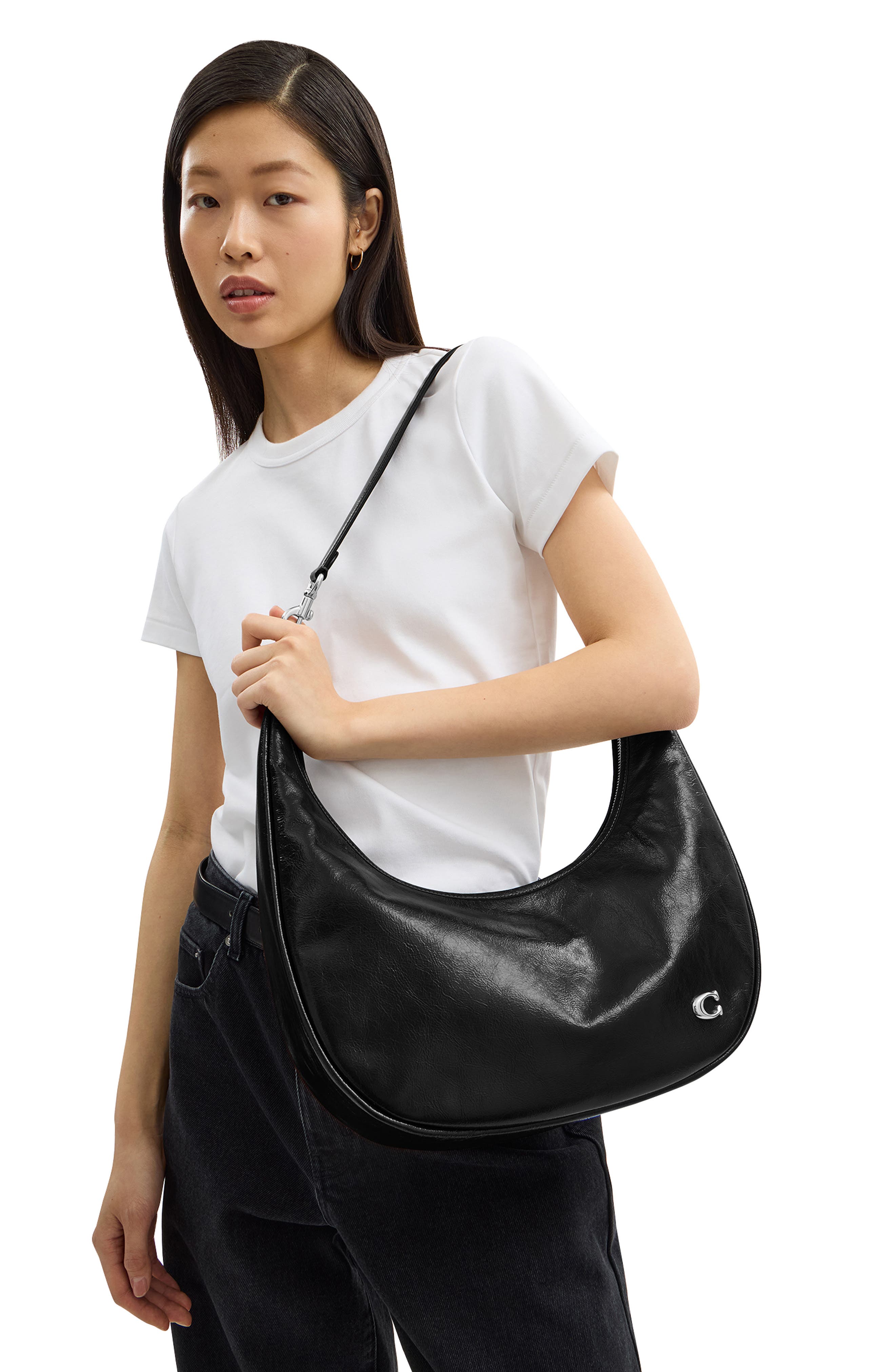 COACH Juliet Glazed Leather Sling Bag, Alternate, color, 