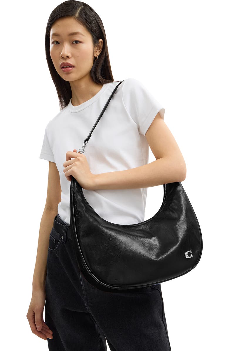 COACH Juliet Glazed Leather Sling Bag, Alternate, color,