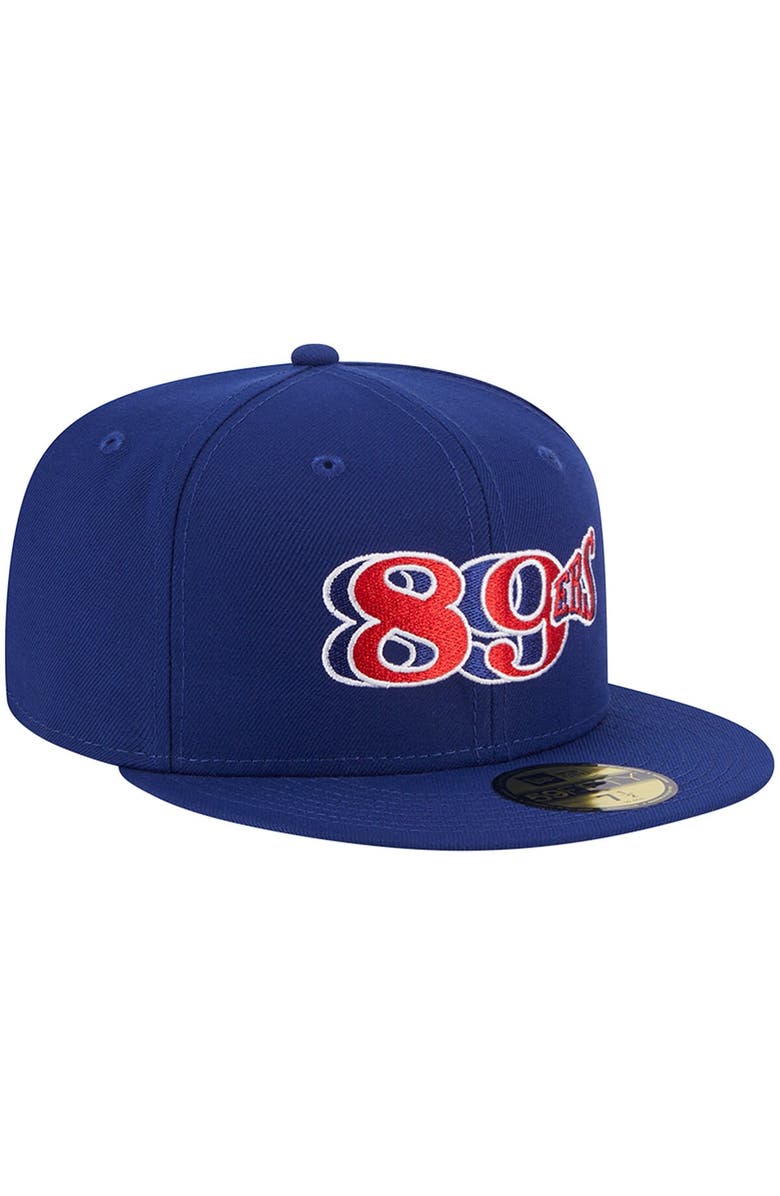New Era Men's New Era Navy Oklahoma City Dodgers Theme Nights Oklahoma City 89ers 59FIFTY Fitted Hat, Alternate, color,