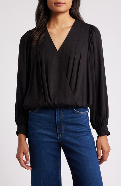 Long Sleeve Wrap Top