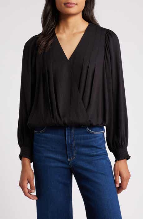 Long Sleeve Wrap Top