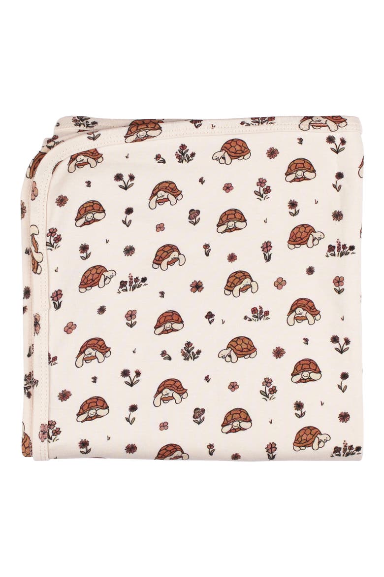 Organic Cotton Baby Blanket, Main, color, TINY TORTOISE