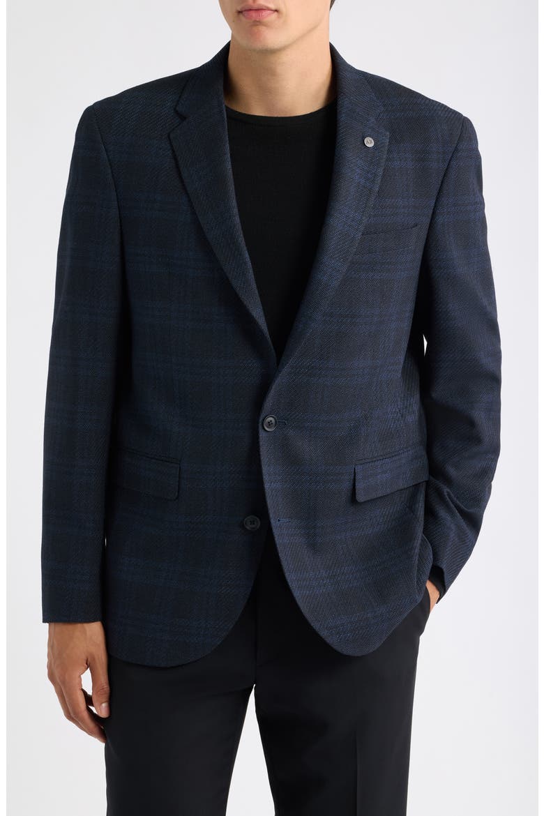 Ross Tonal Plaid Sport Coat, Main, color, NAVY