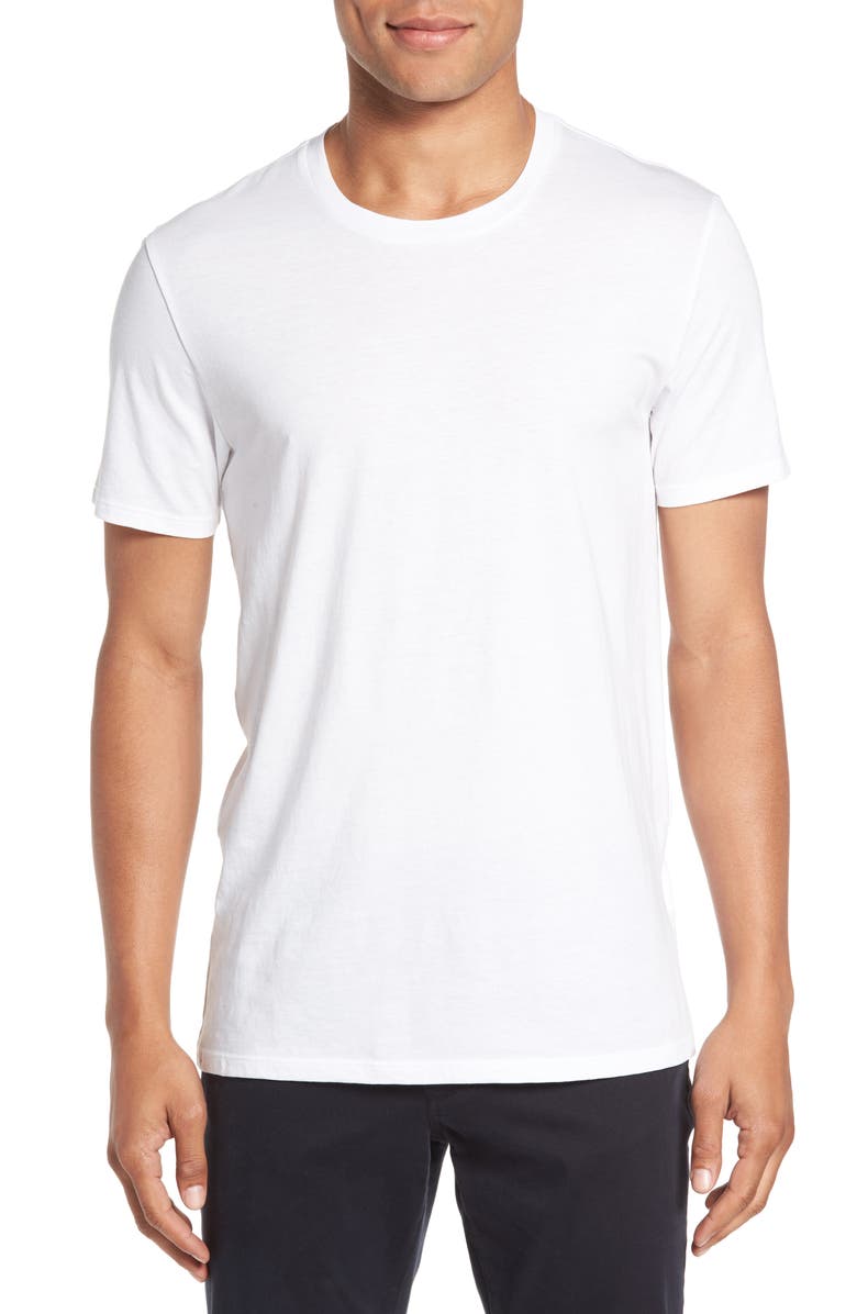 Vince Slim Fit Crewneck T-Shirt, Main, color, Optic White