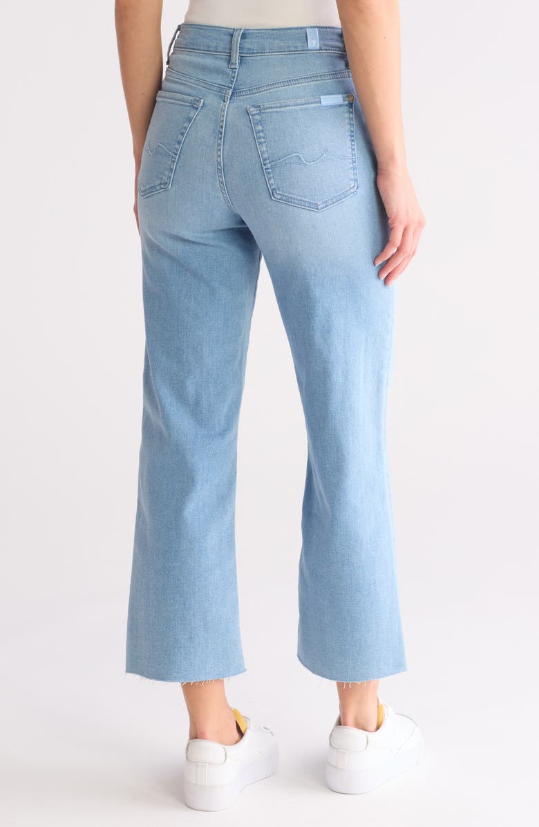 7 For All Mankind Alexa Raw Hem Ankle Crop Jeans, Alternate, color, 