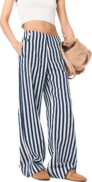 maje Linen blend sailor trousers