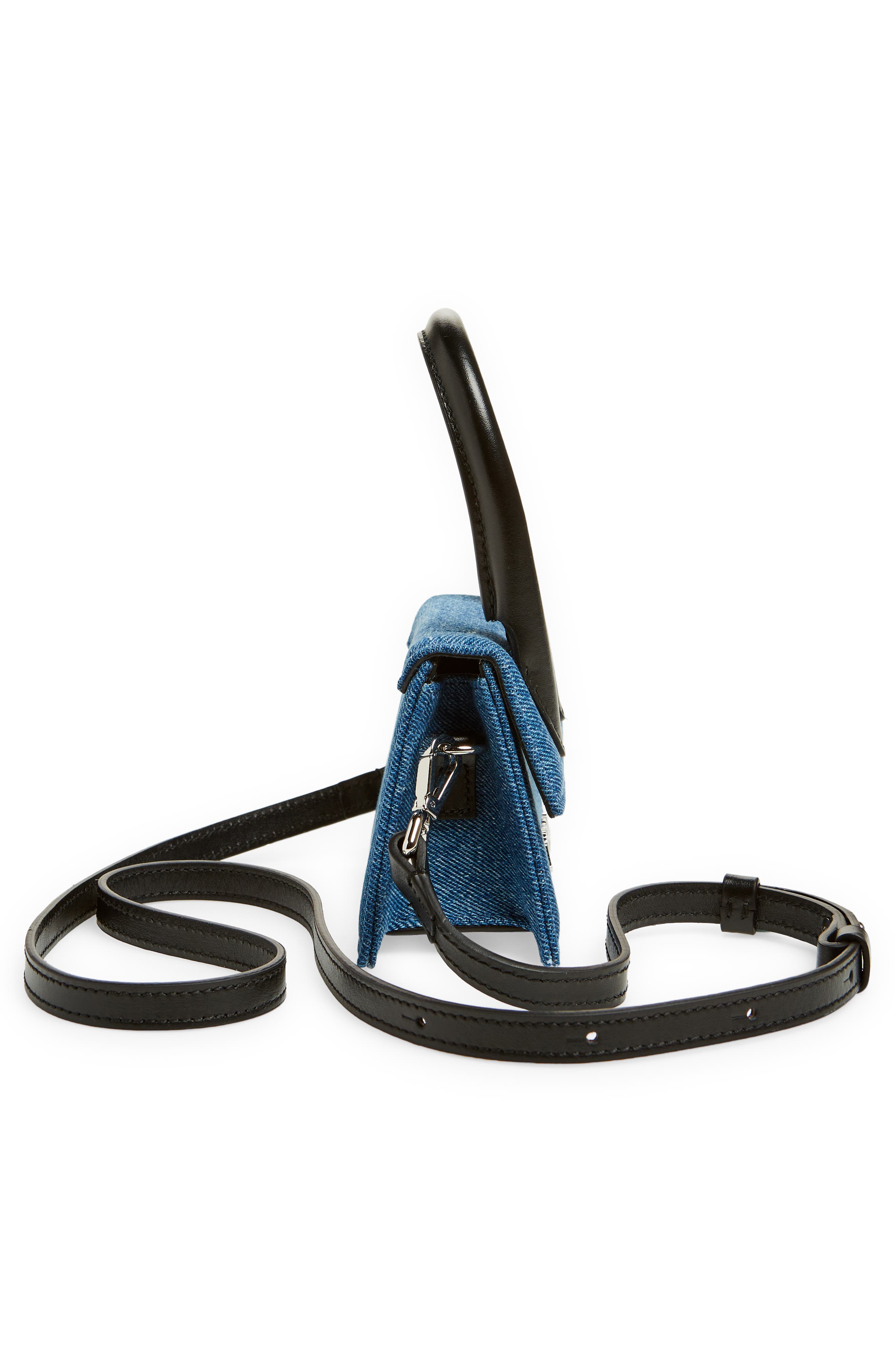Jacquemus Le Chiquito Denim Crossbody Bag, Alternate, color, 