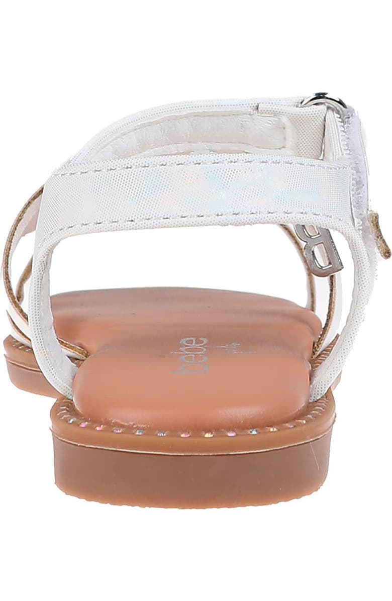 bebe Kids' Rhinestone Flower Sandal, Alternate, color,
