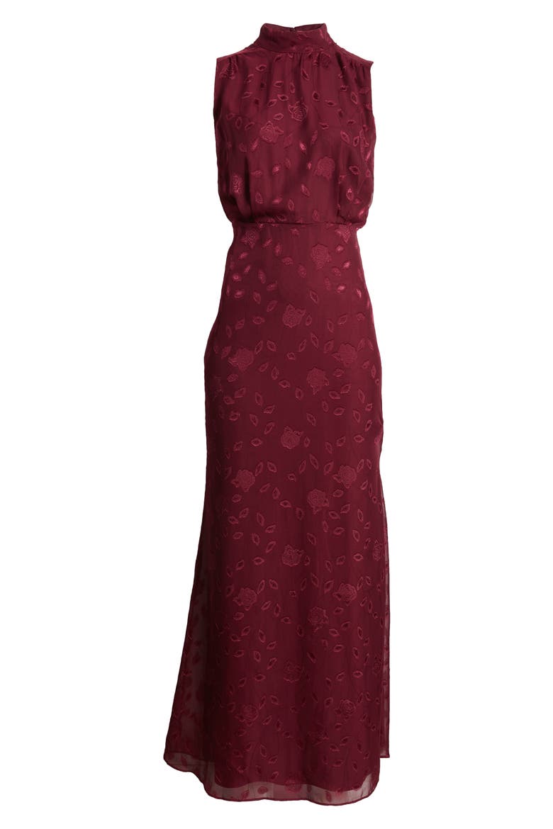 Classic Elegance Cocktail Dress, Alternate, color, BURGUNDY