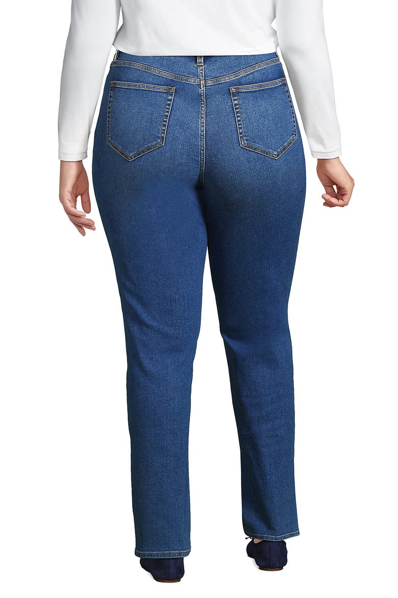 Recover High Rise Straight Leg Blue Jeans, Alternate, color, Indigo Tide Blue