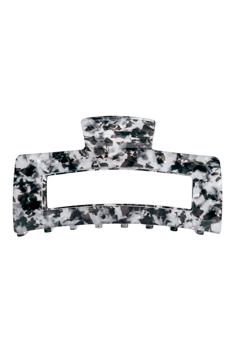 Jumbo Open Shape Claw Clip, Main, color, BLACK