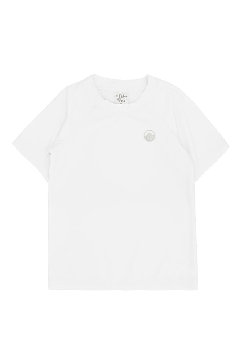 Kids' UPF 50+ Short Sleeve Rashguard, Main, color, WHITE