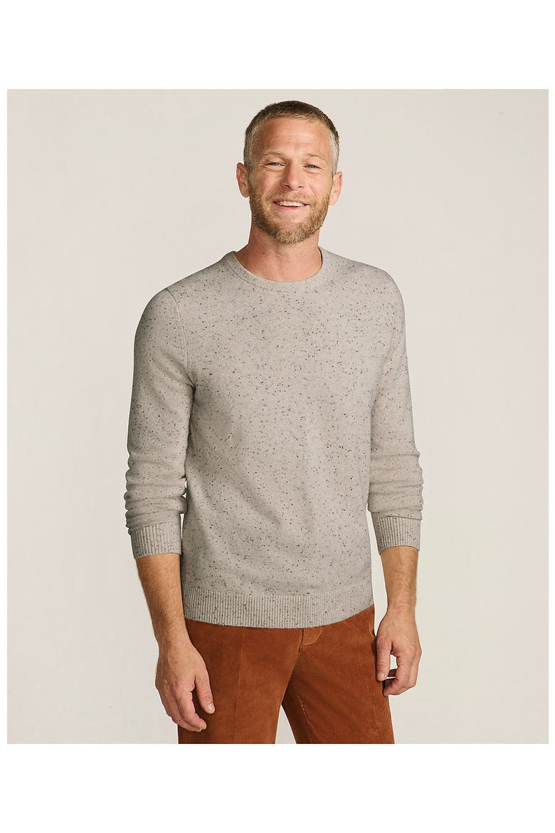 Fine Gauge Cashmere Sweater, Alternate, color, Solstice Donegal