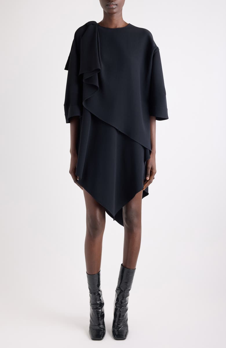 Givenchy Bow Short Dress, Main, color, Black